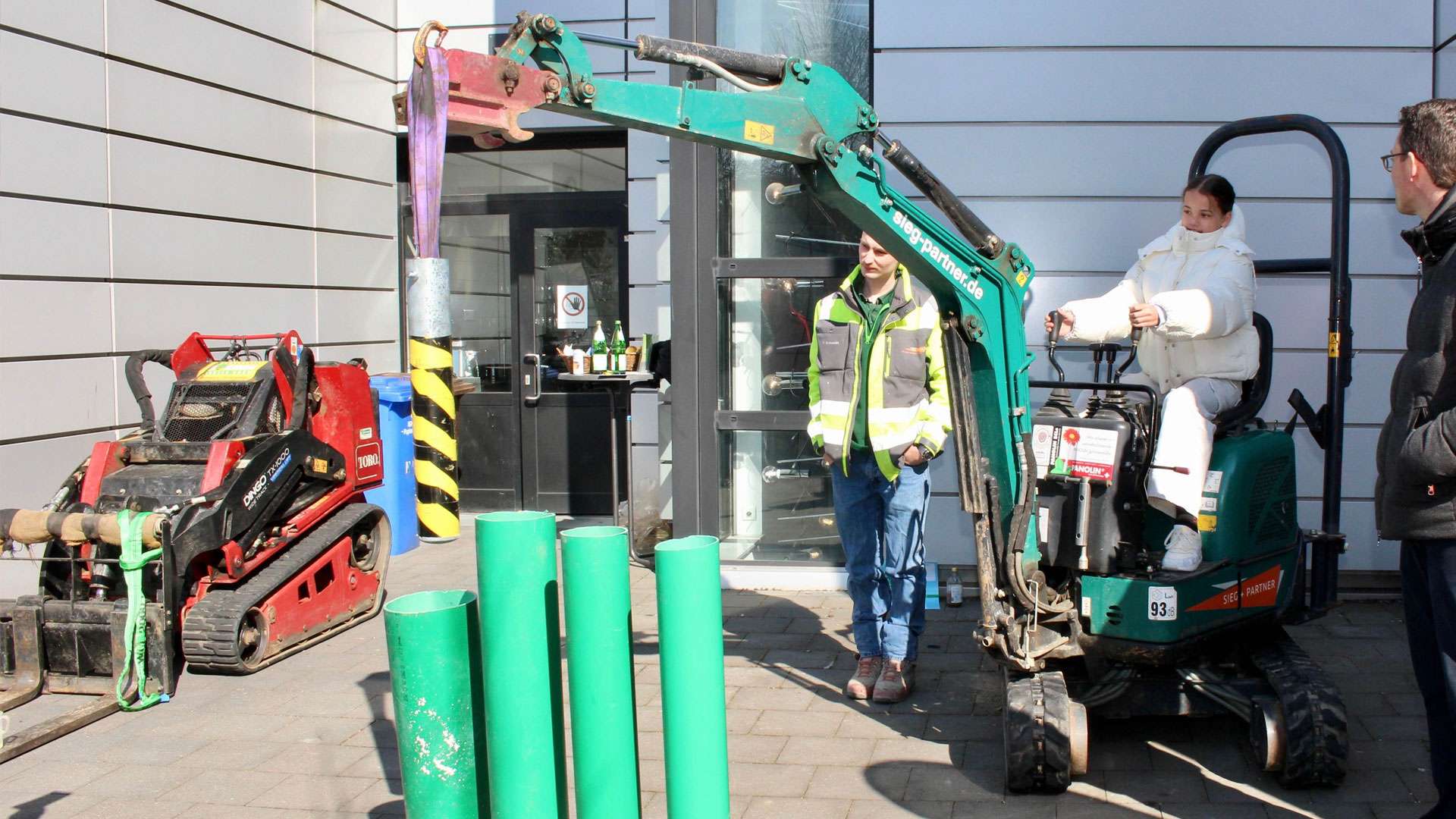 Minibagger zum Ausprobieren bei Connect 2025